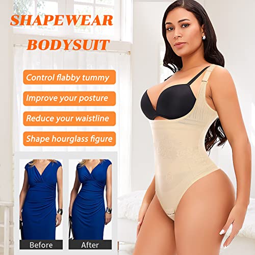 Image of Womens Shapewear Bodysuit Body Shaper Thong