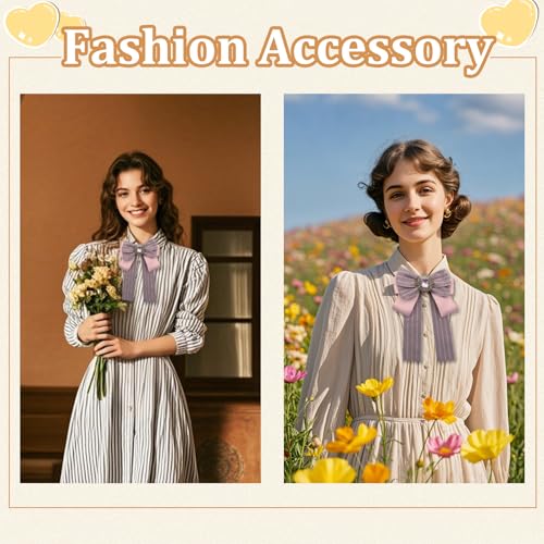 Image of Womens Bow Tie Adjustable Rhinestone Bowtie for Women Ladies Girls Pre-tied Womens Tie for Shirt Suit Uniform