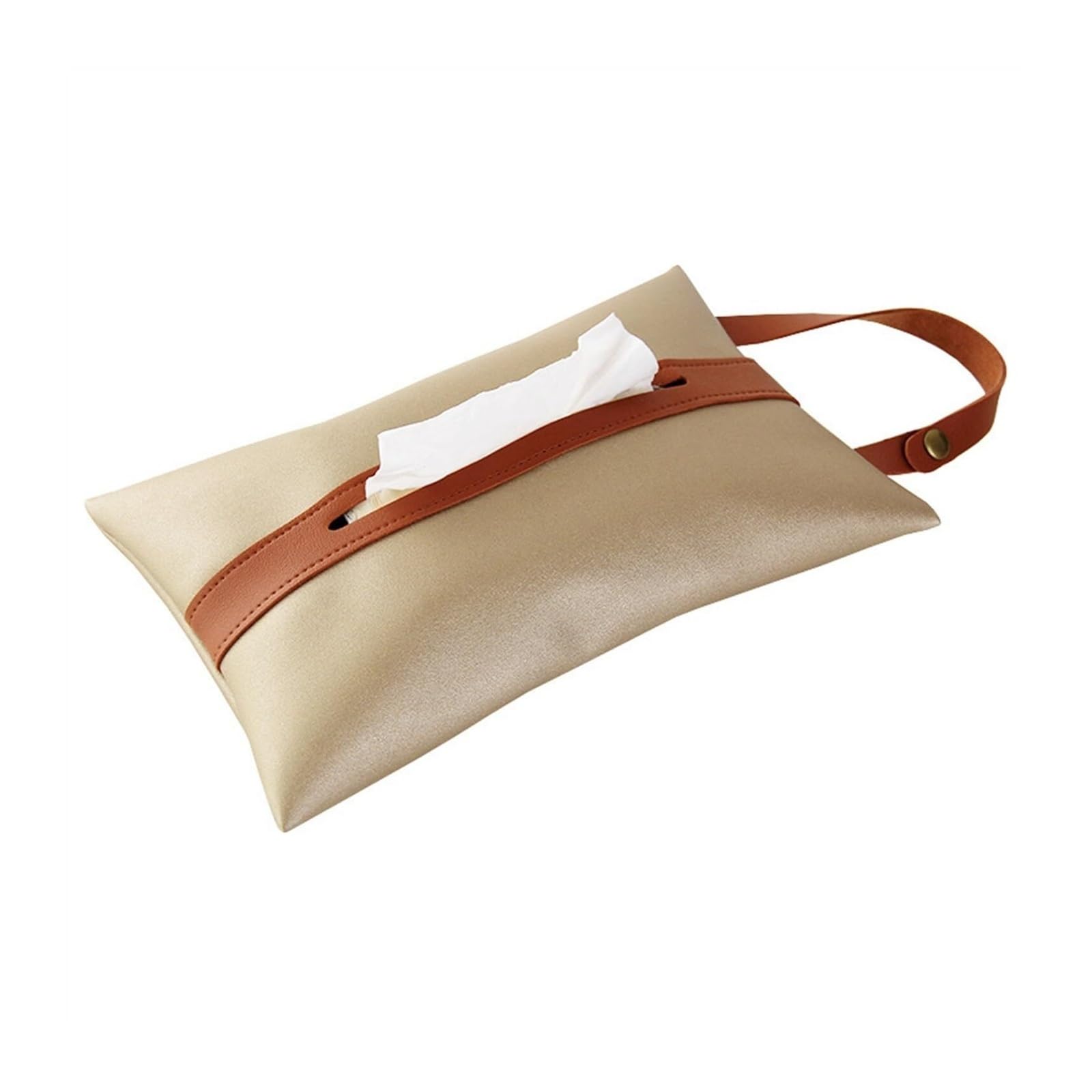 Tissue Dispenser Box Tissue Box Holder Hanging PU Towel Napkin Dispenser Apartment Must Haves(5)