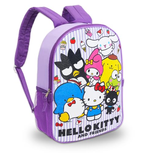 Sanrio Backpack with Lunch Box Set - Bundle of Hello Kitty, My Melody, Chococat Bag, Lunch Bag, Bottle, Tattoos, More | Hello Kitty School Supplies2