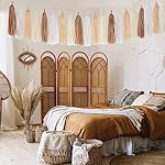 Boho Rainbow Baby-Shower Party-Decorations Tassel-Garland - 20pcs Neutral Birthday Wedding Bridal Tassels, White Brown Champagne Banner Streamers, Engagement Bachelorette Christmas Decor Panduola - Image 2