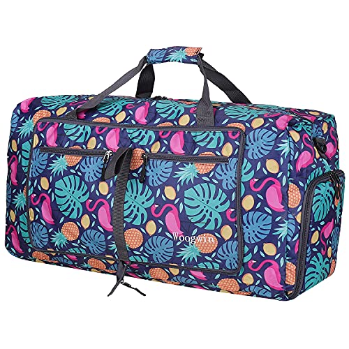 Image of Woogwin Travel Duffel Bag Large Foldable Waterproof Overnight Bag for Beach Swim Bags Pool Sports Gym