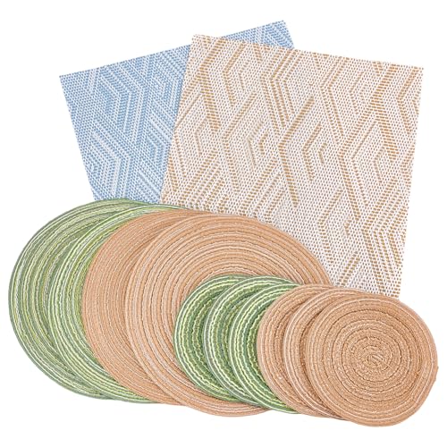 Tapis de tissage miniature arricraft : 12 pièces en 6 styles pour maison de poupée