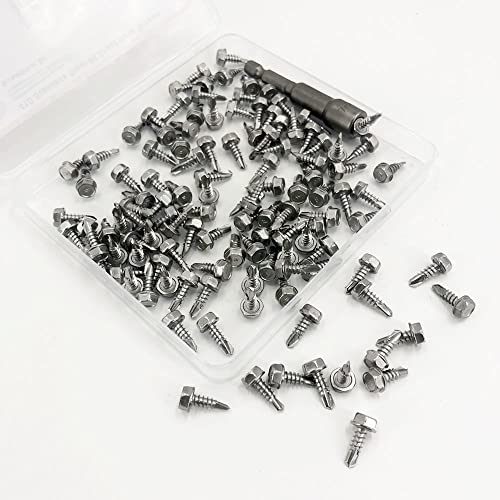 Qsj 410 Stainless Steel Hex Washer Head Fast Self Tapping Screws thumb #3