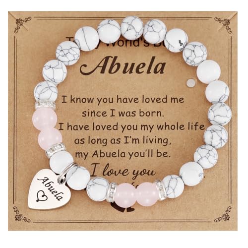 abuela bracelets for women from grandkids best abuela charm mothers day jewelry gift for abuela birthday