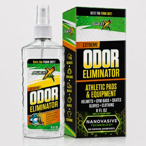SWEATX Odor Eliminator Spray for Shoes and Clothes, Victory Scent, 8 fl oz
