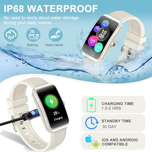 Image of Fitness Tracker, Step Counter with 24 /7 Heart Rate Blood Oxygen Sleep Monitor, Fitness Watch with 100+ Sports Modes, Waterproof Activity Smart Watches for Women Men Android iOS