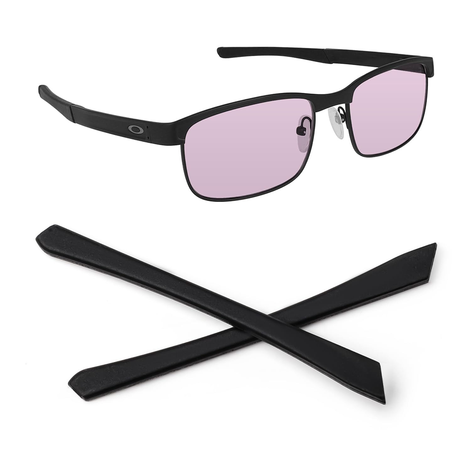 Biyxpiv Replacement Ear Socks Temple Tips for Oakley Surface Plate OX5132 Eyeglasses, Easy Installation - Ear Socks