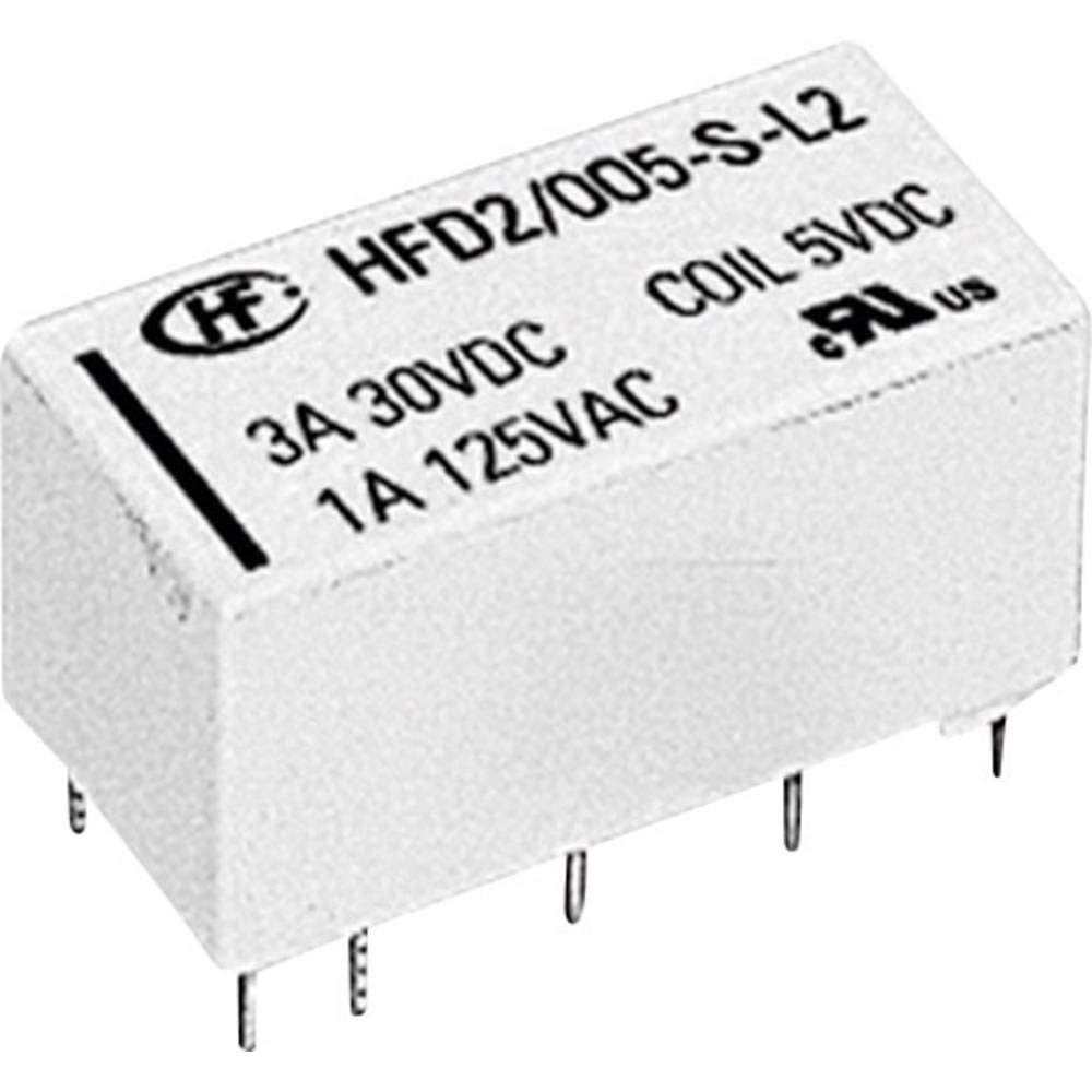 HongfaRelay for PCB HFD2/005-S-L2-D HFD2/005-S-L2-D 5 V/DC 3 A 2 inverters (RT) 1 pc(s)