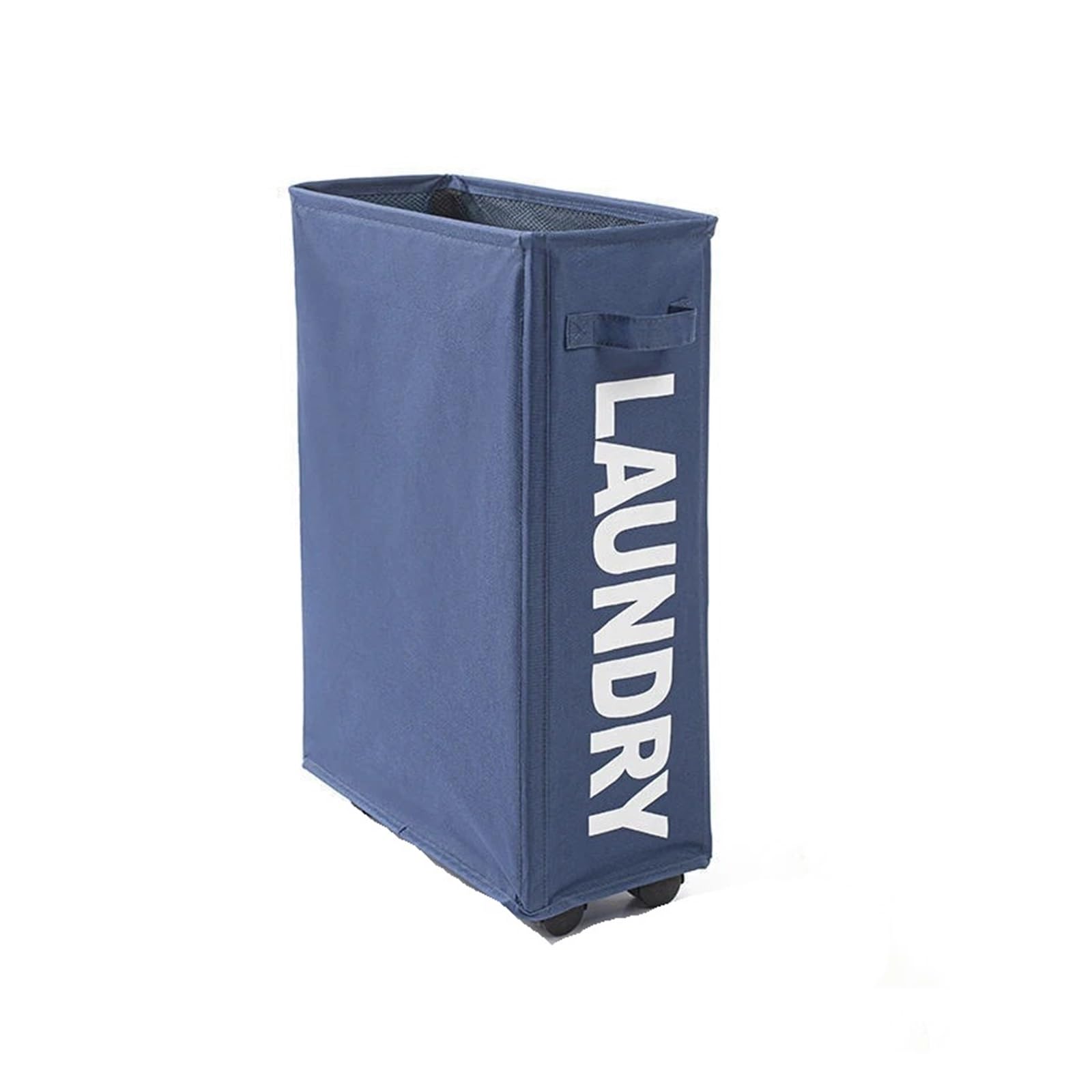 Large Foldable Waterproof Laundry Basket with Wheels, Multifunctional Storage for Clothes & Yoga Mat(DarkGray)