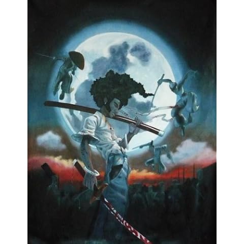 Afro Samurai Oil Painting 40x28 inch. Hand Painted piece of art Cover