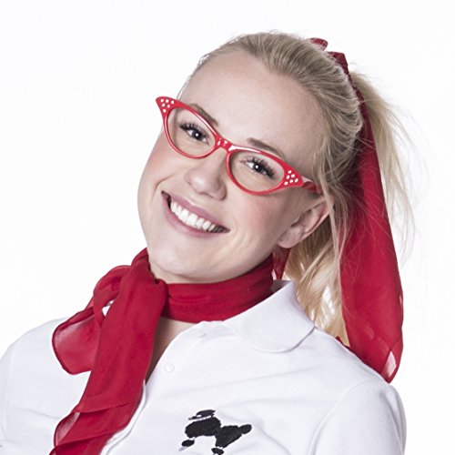 Hip Hop 50's Shop Womens Cat Eye Rhinestone Glasses2