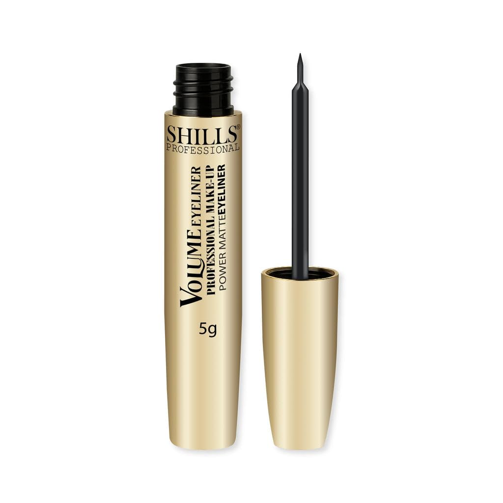 Shills Professional Power Matte Volume Eyeliner | Intense Black Liquid Eyeliner | Smudge-Proof & Water Resistant | All-Day Stay | Precision Tip | 5g-image-6
