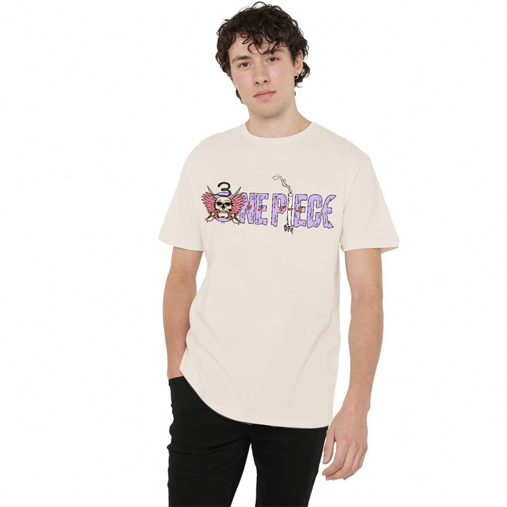 One Piece Neon Mr.3 Logo Unisex T Shirt, Natural, Medium
