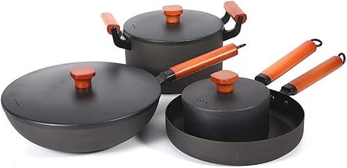 LKYBOA - Juego de utensilios de cocina para sopa sartén para sopa y leche olla de cocina juego de ollas de inducción sartén antiadherente cacerola y