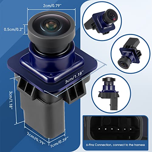 Image of Rear View Backup Reverse Camera Compatible with Ford F150 2010-2014, Ford Mustang 2015-2020 & Lincoln MKC 2015-2019, Park Assist Backup Camera EL3T-19G490-AA, EL3Z-19G490-D, BL3Z-19G490-B
