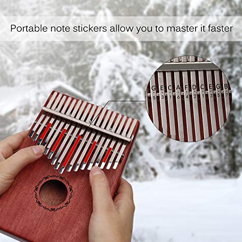 Kalimba 17 Clés Thumb Piano Africain Percussions avec Recueil de Chants Sac de Rangement Marteau Tuner pour Mbira Sanza… - Les Beatles, Paul McCartney, John Lennon, RIngo Starr, George Harrison Kalimba 17 Clés Thumb Piano Africain Percussions avec Recueil de Chants Sac de Rangement Marteau Tuner pour Mbira Sanza… – Image 6