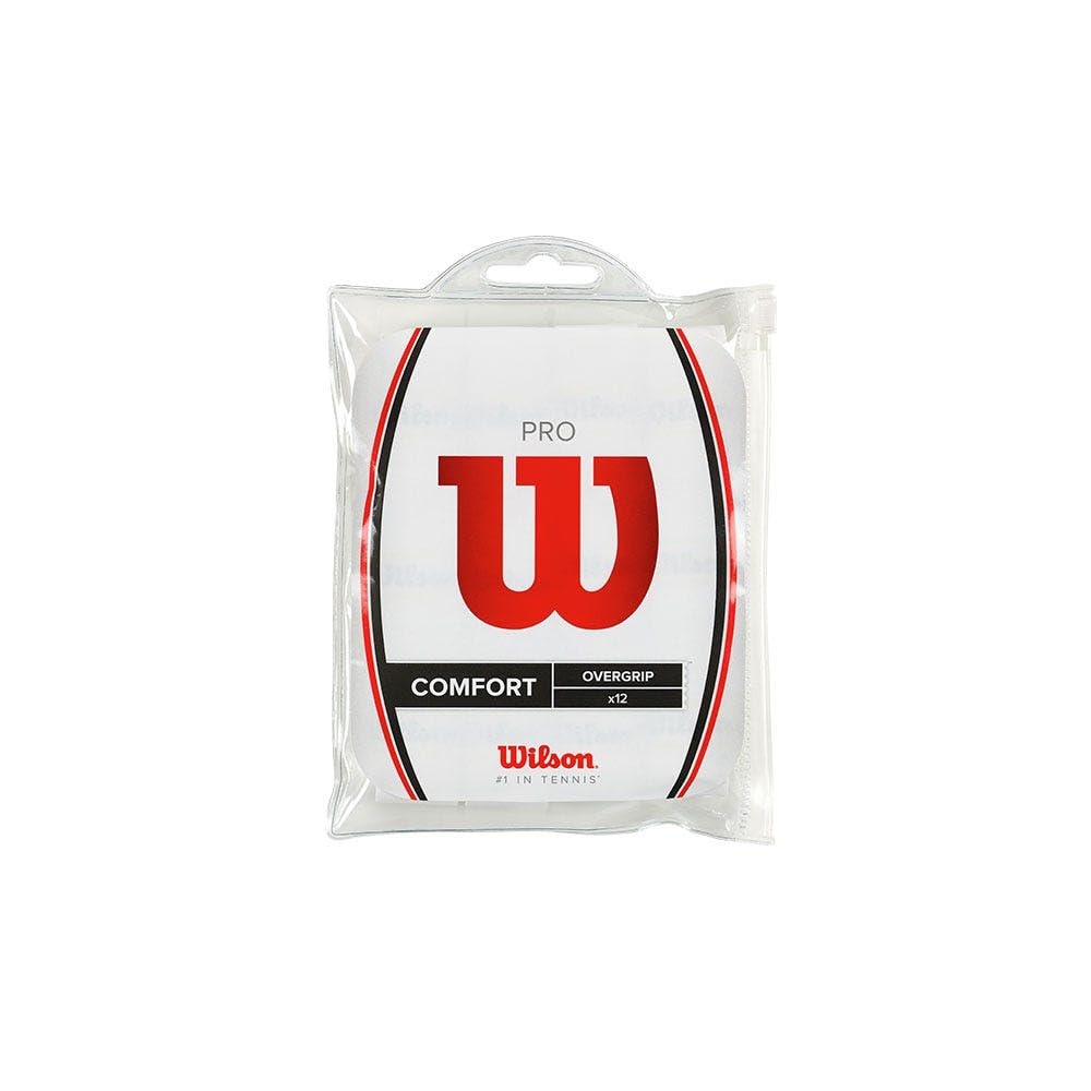 Wilson Pro Overgrip-Comfort 12 Pack. White