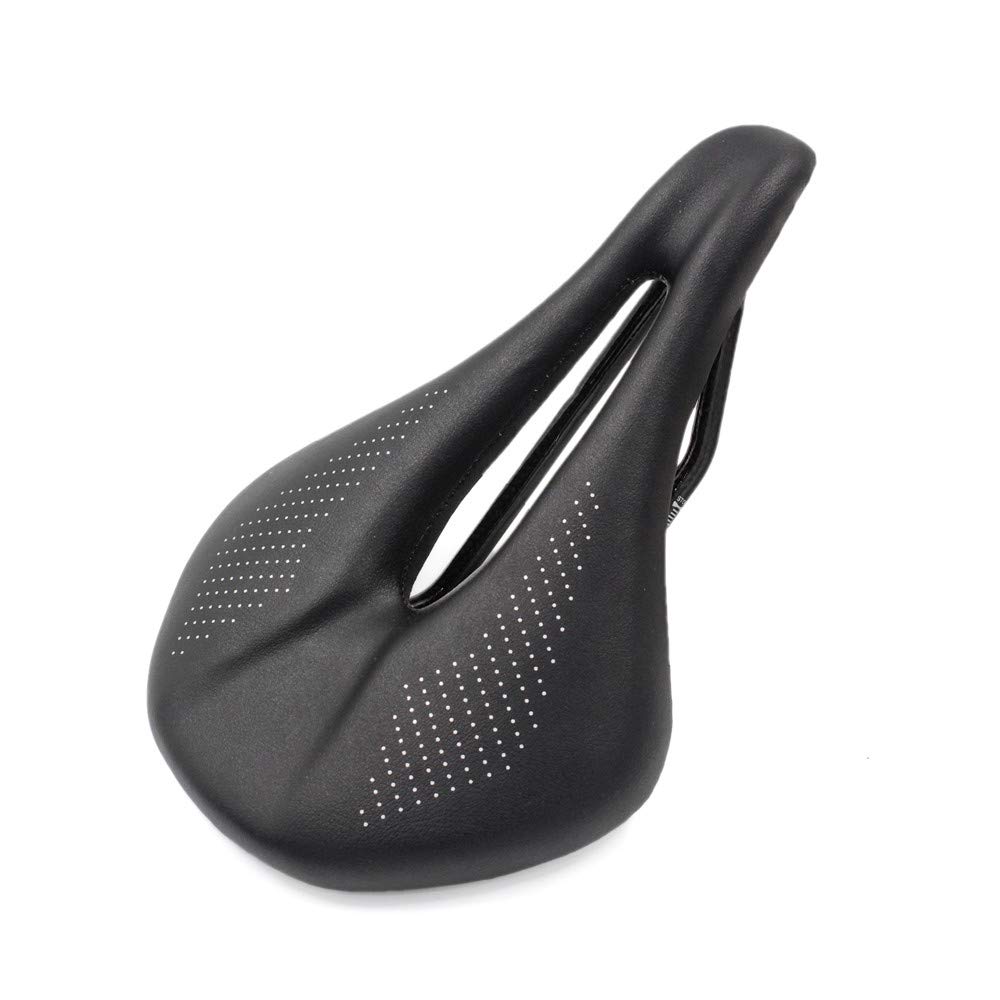 Sella Bici Sella a sella in fibra di carbonio ultraleggera MTB MTB Mountain Bike Bicycle Saddle for Man Cycling Seltle Trail Races Accessori for sedili Sellino Bici ( Color : Red 155-black logo )