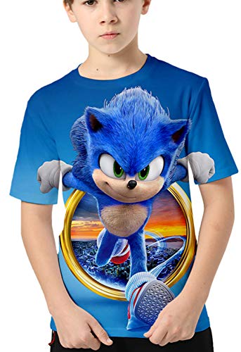 HAOSHENG Niño 3D Camiseta Impreso con Lindos Personajes de Dibujos Animados Harajuku Casual...