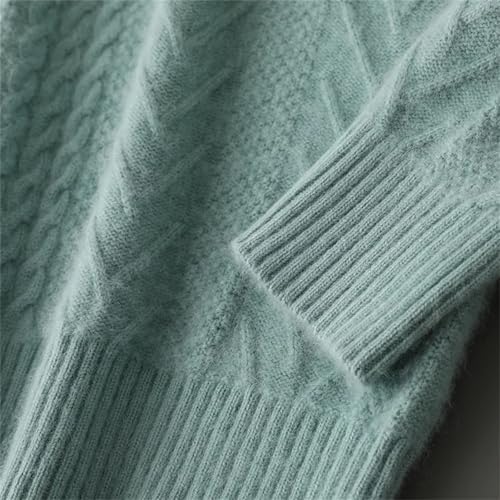 Men O-Neck Solid Color Long Sleeve Fashion Urban Pullover Thickened Cashmere Tops - Image 7