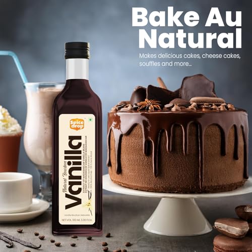 Image of Pure Madagascar Bourbon Vanilla Extract - Alcohol-Free, 50 ml - 100% Natural, Rich & Aromatic - Ideal for Baking, Desserts, Milkshakes & Ice Cream - Premium Alternative to Vanilla Essence