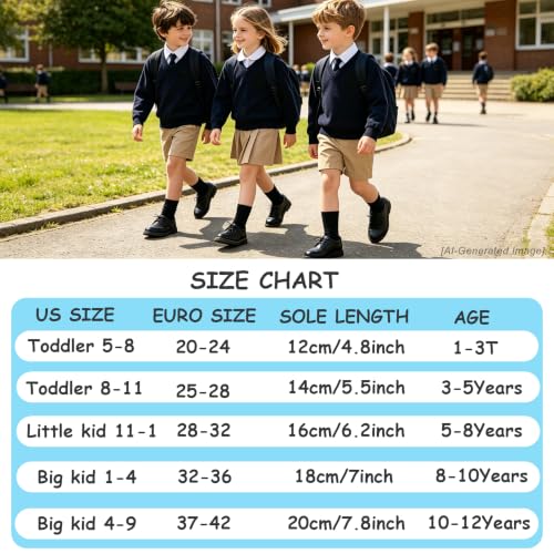 Image of EPEIUS Kids Crew Socks Seamless Cotton Dress Socks for Boys Girls 1-15Y