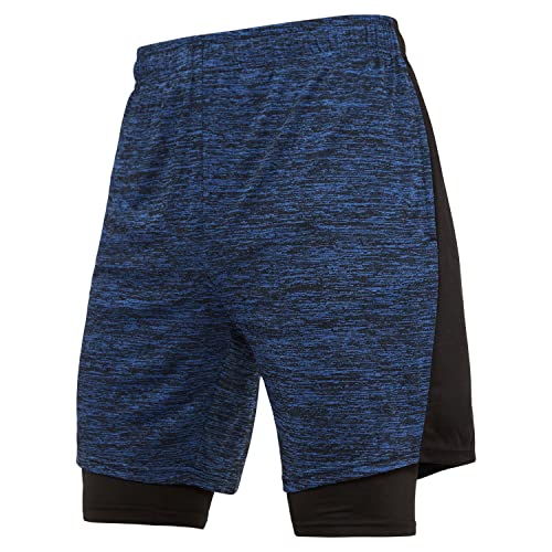 Ultra Performance 3 Pack Mens 2 in 1 Athletic Running Shorts 7 inch Inseam Workout Gym Compression Shorts for Men3