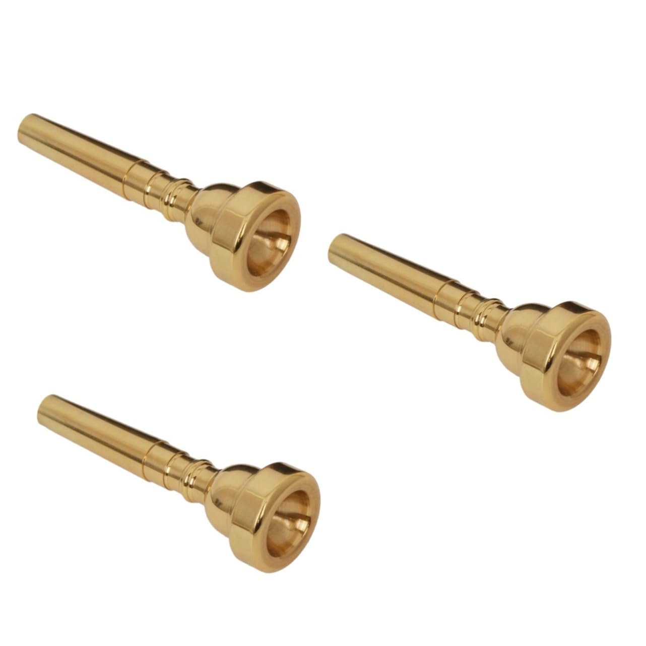 TOYANDONA 3pezzi Tromba Dorato Bocchino Sostitutivo Per Strumenti Musicali Ottima Per Registri e Trombe
