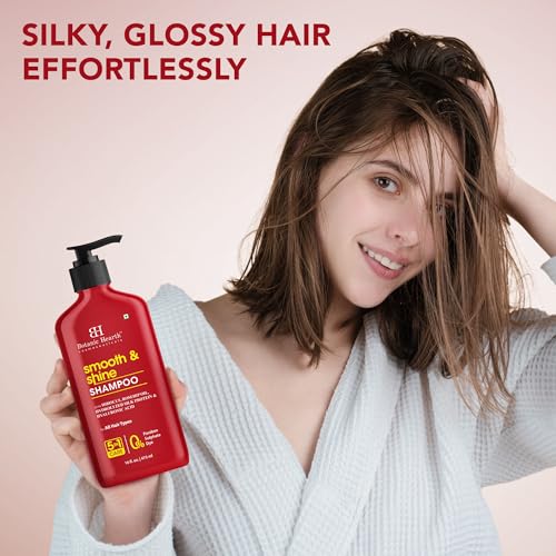 Image of Botanic Hearth Hibiscus Shampoo Infused With Rosehip Oil, Hydrolyzed Silk Protein & Hyaluronic Acid Clarifying Shampoo To Smooth, Add Shine & Strengthen Hair| For All Hair Types, 16 Fl Oz