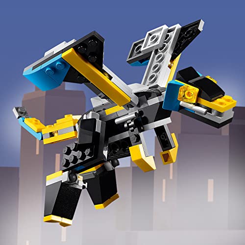 LEGO® Creator 3’ü 1 Arada Süper Robot 31124-7 Yaş ve Üzeri için Oyuncak Robot, Jet Uçağı ve Ejderha