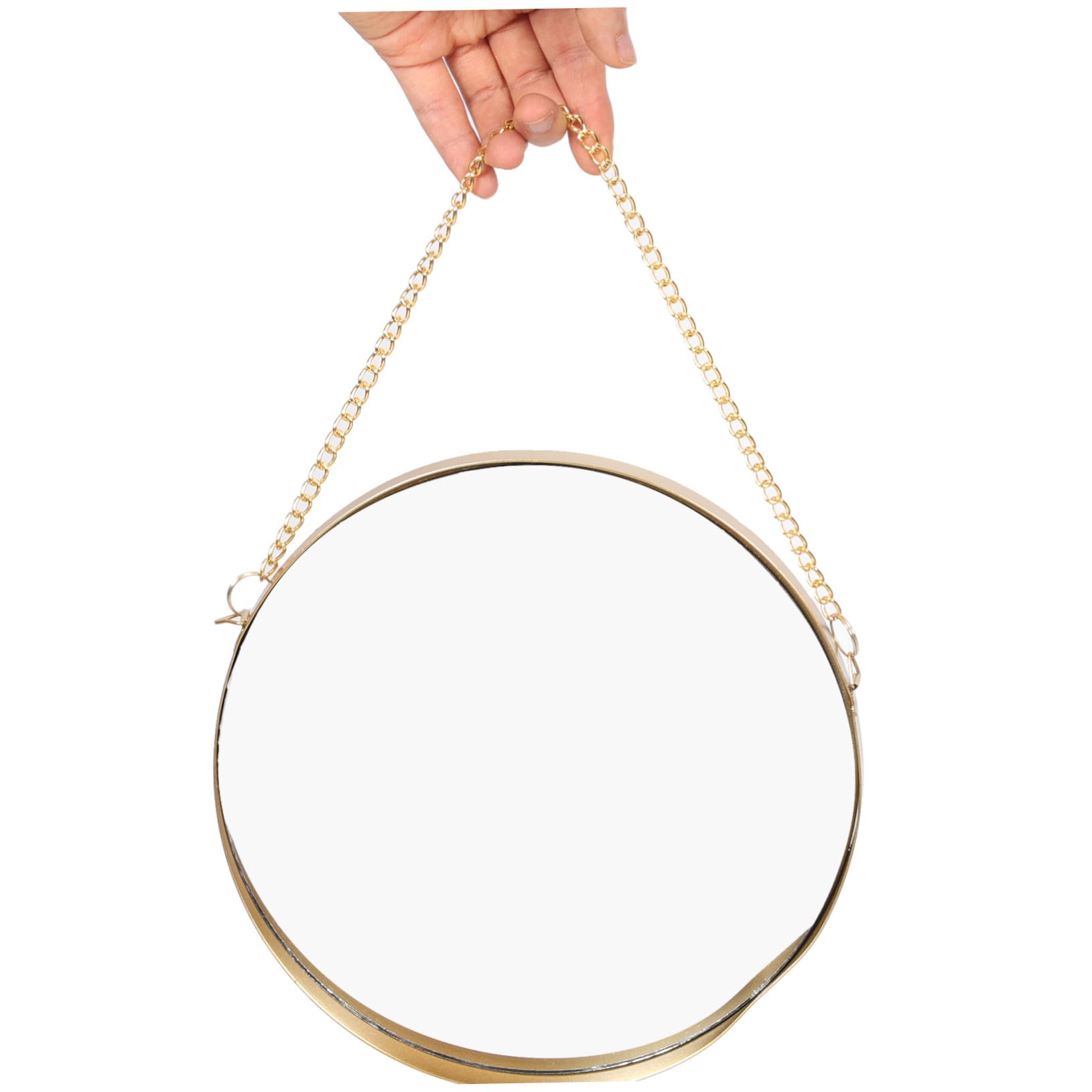 Alipis Runder Kosmetikspiegel aus Eisen und Glas für Badezimmer Wandspiegel Dekoration mit Praktischem Design zur Platzersparnis und Stilvollem Wohnambiente