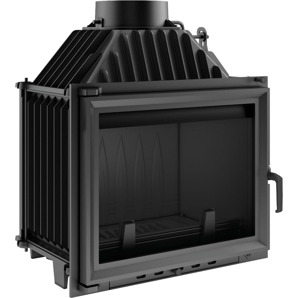 KRATKI Inserto per camino in ghisa a legna MAJA 8 kW Ø150 frontale A