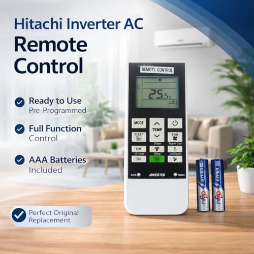 Image of Electronic Spices AC Remote | Compatible with Hitachi AC (Model AC-168D) with AAA Batteries
