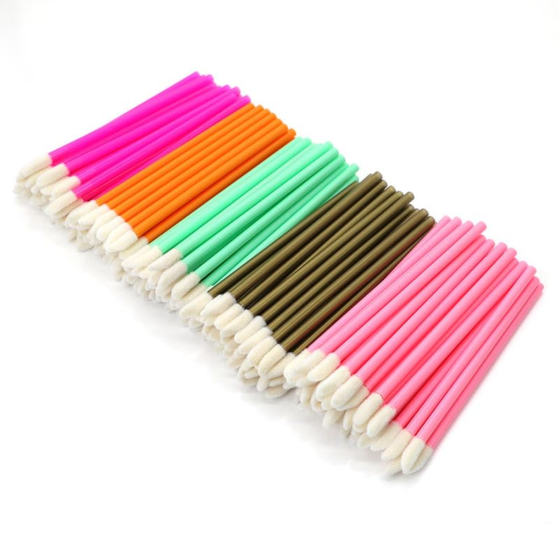 COSLUXE Professional Lip Applicators Disposable, Lips Wands Lip Brush Applicator Lipstick Brush Lip Gloss Applicator Professional Disposable Lipstick Brushes for Makeup Artists (50 PCS)-image-8