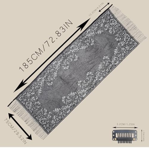 MILAKOO Lace Shawel Women's Floral Lace Scarf with Tassel Elegant Triangle Mantilla Sacrves for Feast2