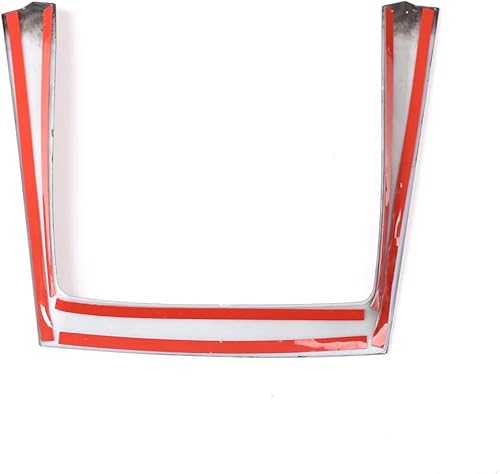 Miniatura 7 de YIWANG Marco de consola central de coche de ABS estilo fibra de carbono decoración de marco de taza titular de la tira para BMW X5 X6 E70 E71