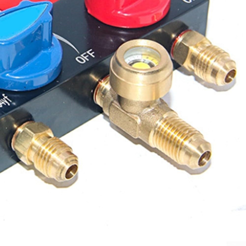HS-M01 Medidor de adición de criógeno y conjunto de monitoreo de presión para R134A y R22 en mantenimiento automotriz y HVAC