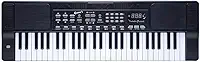 Teclado Musical Queen's de 54 Teclas, para Iniciantes e Intermediários, Preto
