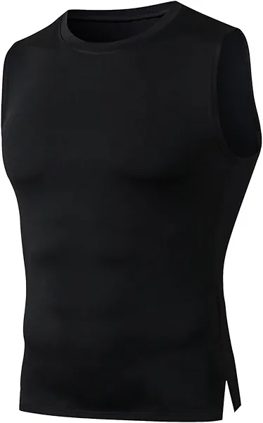 CICI FIVE Men's Sport Compression Tank top Running Workout Sleeveless Shirts Athletic Cool Dry Base Layer Undershirts