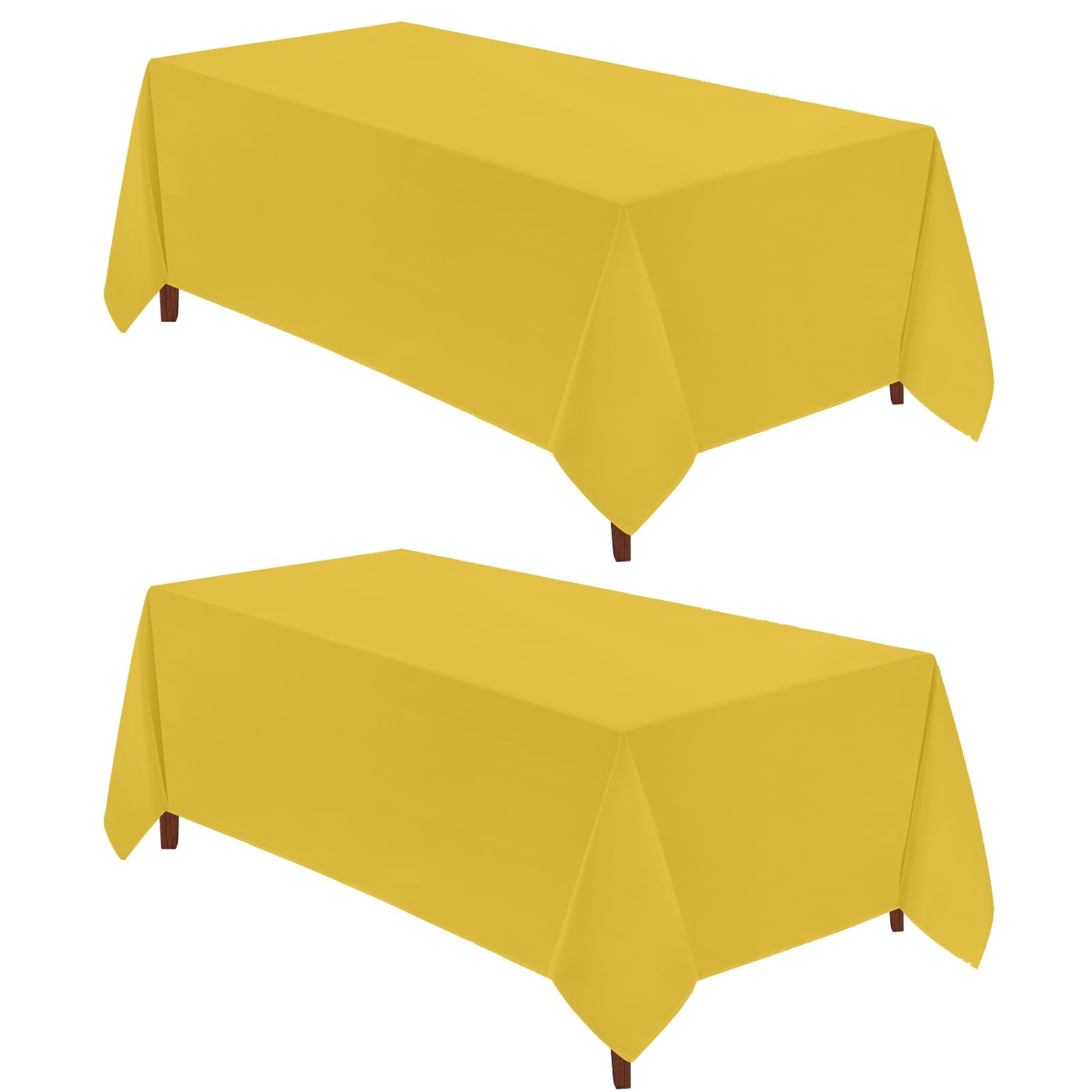 VidaFete Tablecloth 2 Pack 90 * 156inch Rectangle Table Cloth Polyester, Stain Wrinkle Resistant Polyester Dining Table Cover for Kitchen Dinning