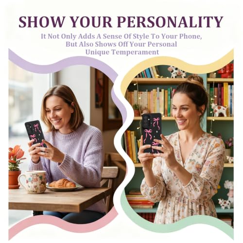 CASBST for Galaxy A36 5G Phone Case, Printed Silicone, Bowknot - image 6