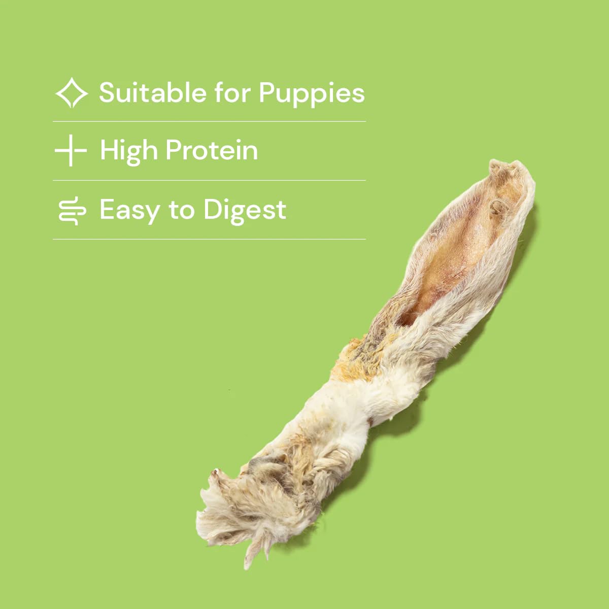 Natural Treats Air Dried Hairy Rabbit Ears (250g) Low Fat Dental Chew Dog Treats, 250 g (Pack of 1) - Image 3