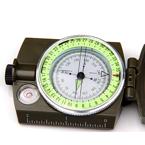 Metal Glass Compass Survival Hiking Outdoor Camping Equipment Geological Compass Compact - Image 8