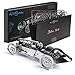 Timeformachine maqueta mecánica 3D Metal Coche Retro- Silver Bullet- DIY, Manualidades, maqueta Metal 3D de Coche clásico de Carreras con Movimiento a Cuerda