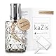 KAZIS® I Katalytische Lampe I Duftlampe I Glas I XXL I 400 ml Inhalt I graue Rauten