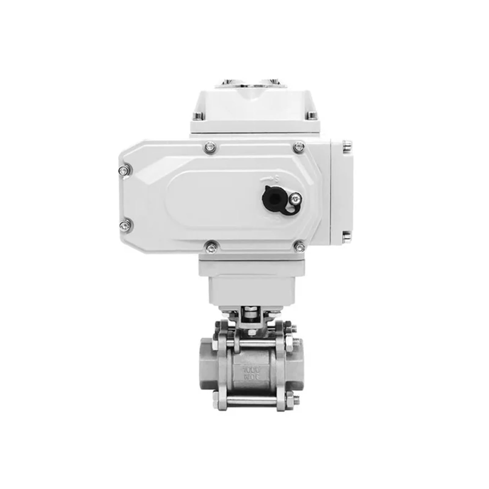 KKHCMZPI 1" Motorized 2 Way Ball Valve 304 Stainless Steel Female Thread Electric Ball Valve DC24V AC220V(110VAC)