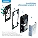 Adjustable (-45 to +45 Degree) Side to Side Angle Mount Made for Ring Video Doorbell 2, POPMAS Metal Angle Adjustment Adapter Mounting Ring 3and Ring 4 Can't be Used(Doorbell NOT Included)