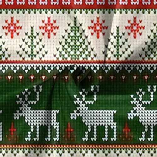 Ymosrh Men's Ugly Christmas Hoodies, Long Sleeve Casual Zip Up Hooded Sweatshirt Cute Print Xmas Hoodie Pullover, M-3XL2