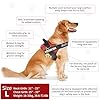 Opstin Service Dog Vest, ID Tag + 50 ADA Information Cards, Service Dog Harness in Sizes X Small to XX Large, Ruggedized Metal Tag, 2-Sided Service Animal Information Cards, ESA Accessory Set Large #4